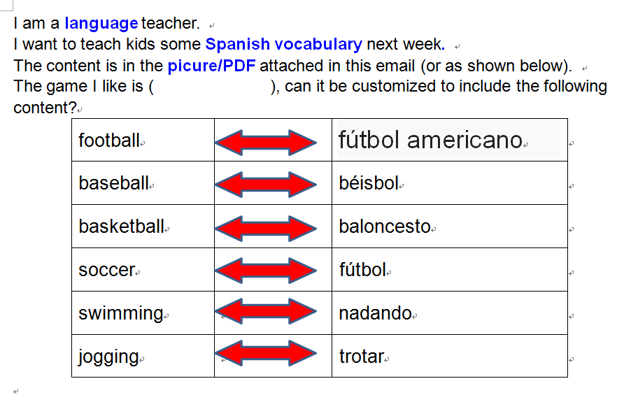 language teacher example
